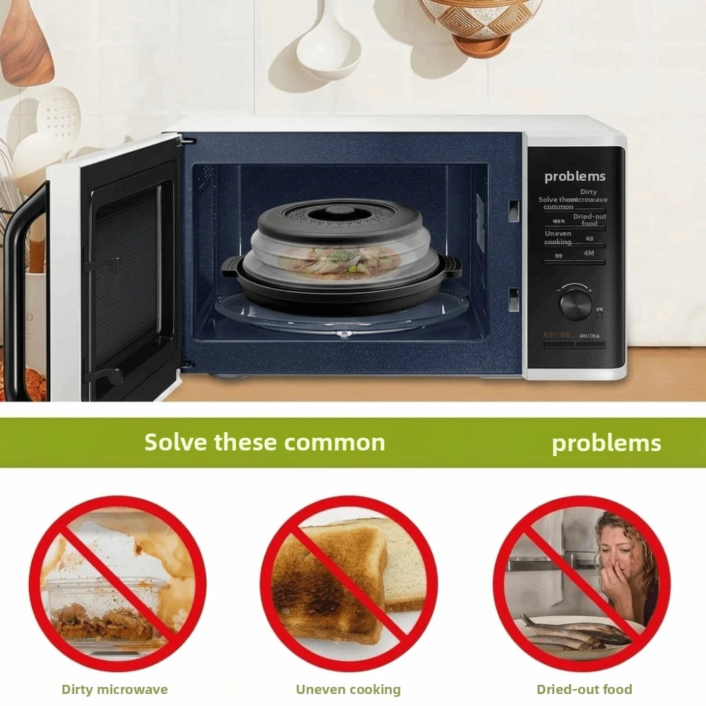 Silicone Microwave Splatter Cover Oil-Proof Splash-Proof