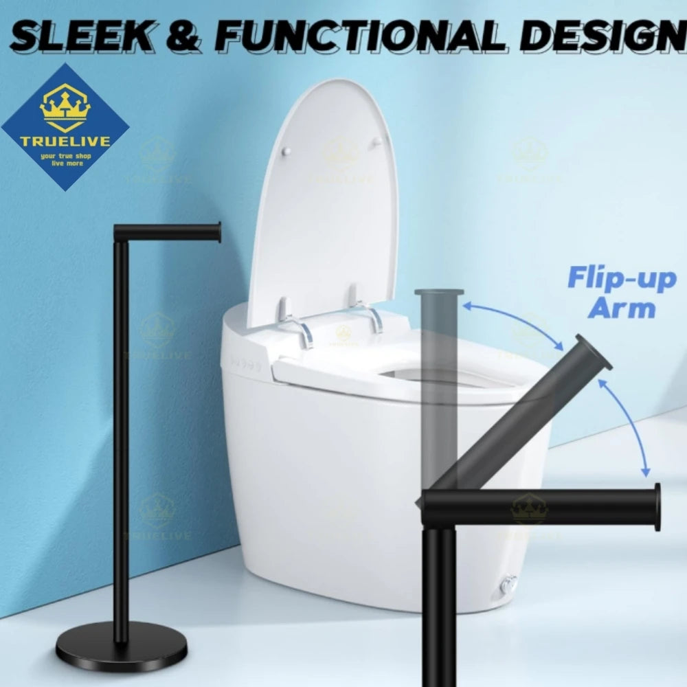 Paper Towel Holder Bathroom Stainless Steel Floor Mounted