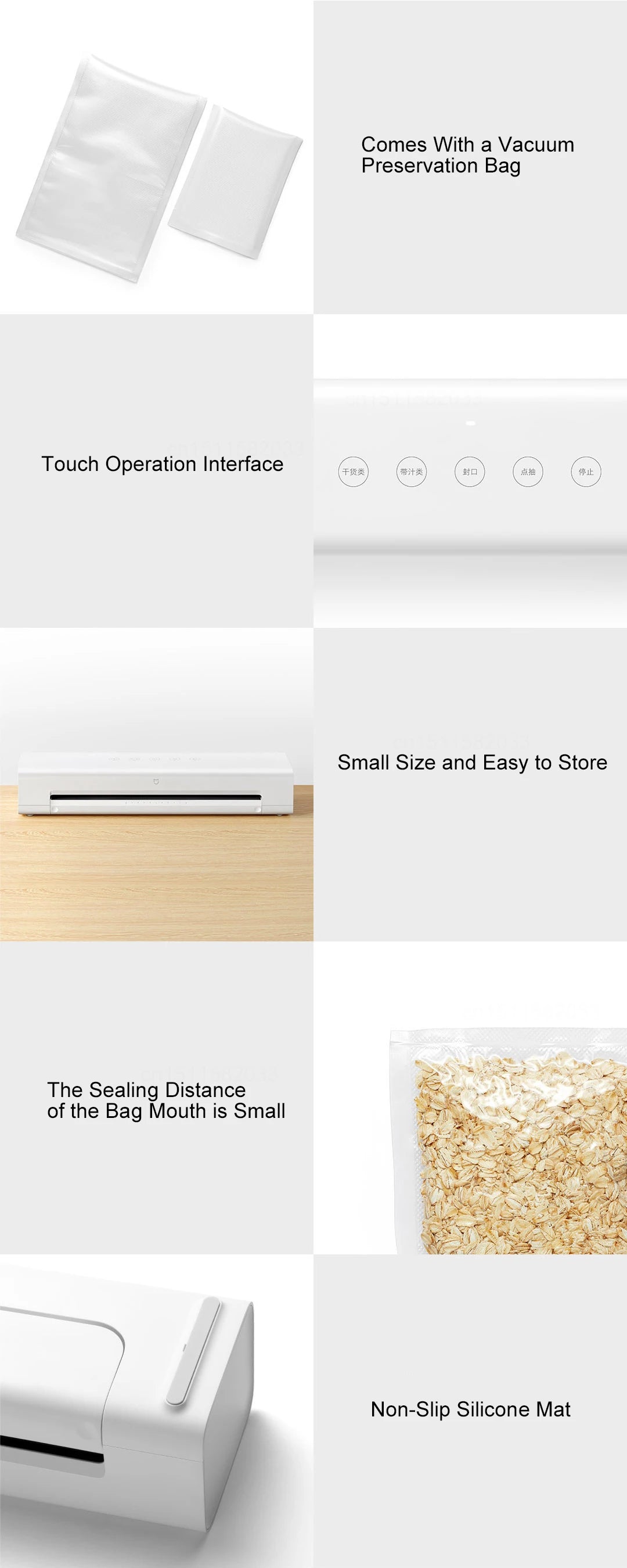 Mijia Vacuum Sealer Machine 70kpa Food Vacuum Sealer