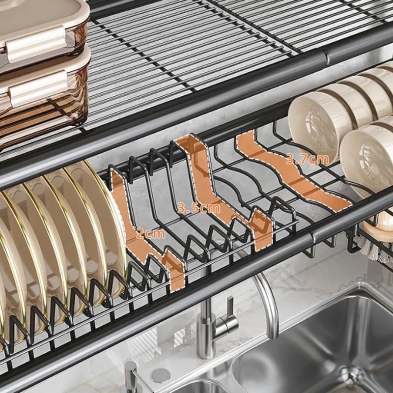 Storage Shelf Over Sink Dish Drying Rack Counter
