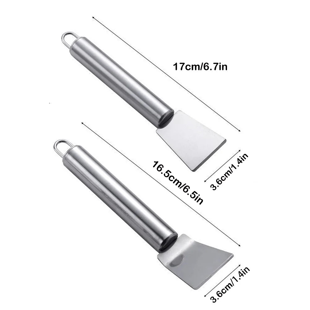 Stainless Steel Cleaning Scraper Ice Thawing Scraper Oil
