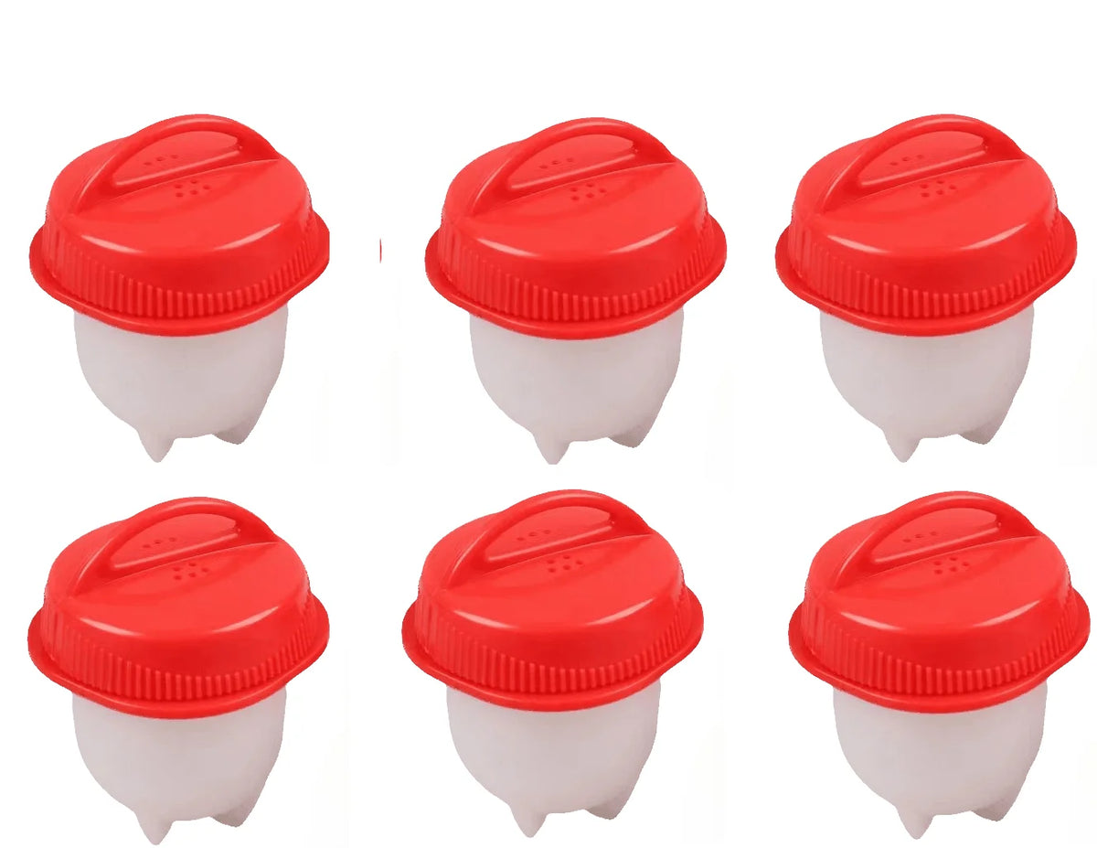 1/3/6pc Egg Poachers Cooker Silicone Non-Stick Egg Boiler
