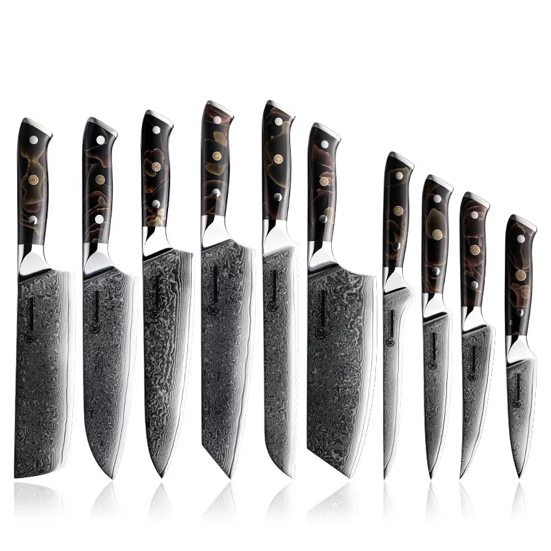 Grandsharp High Quality 1-10pcs Knife 67 Layers Damascus