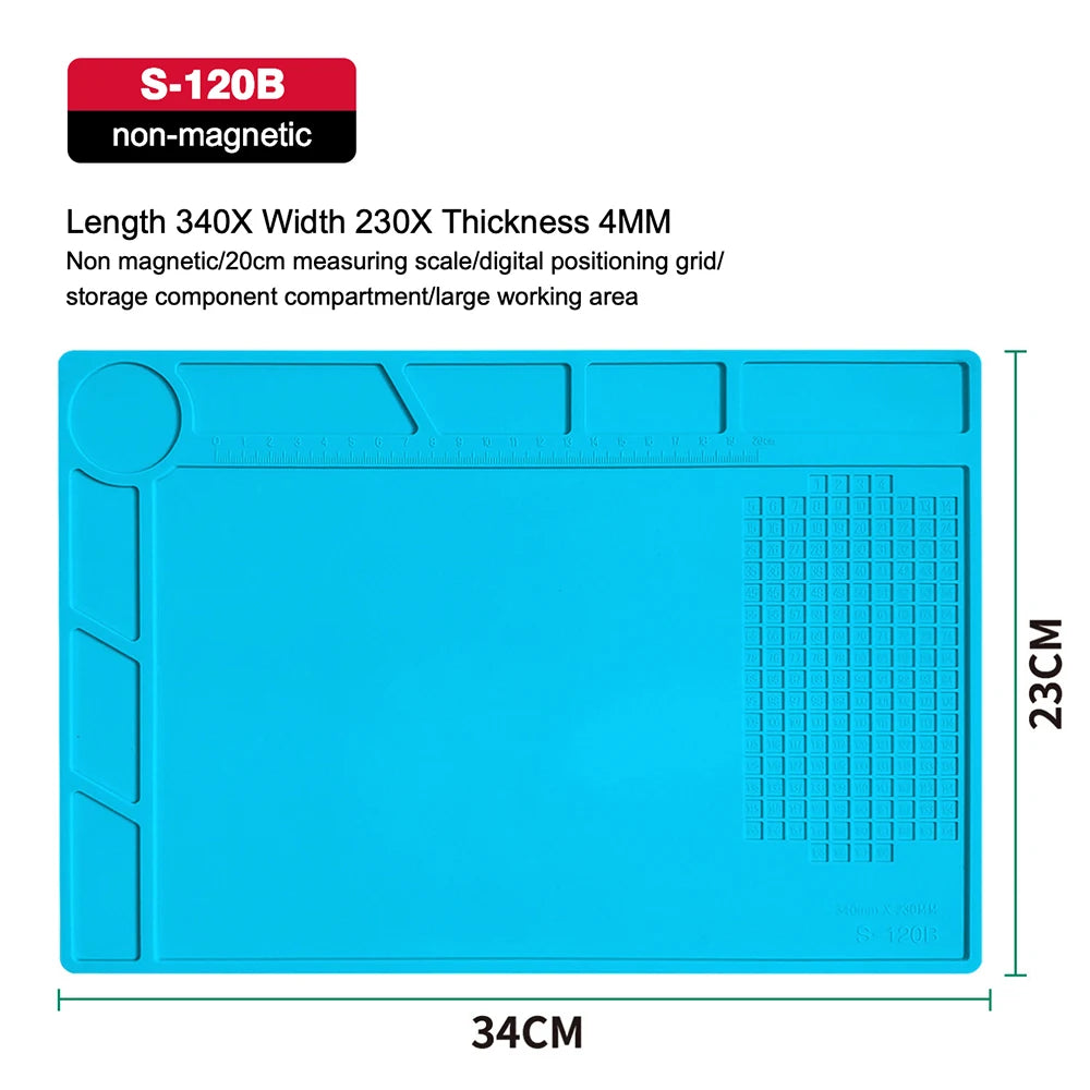 Anti-Static Esd Soldering Silicone Mat Heat-Resistant Work Pad