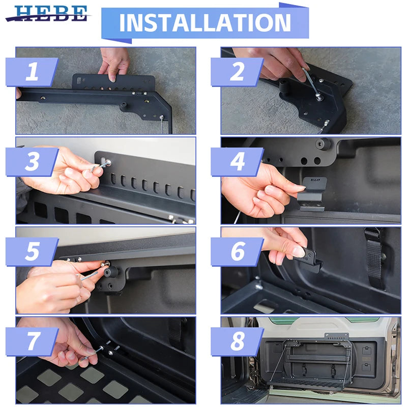 Hebe Trunk Storage Rack Table Tailgate Shelf Mitsubishi