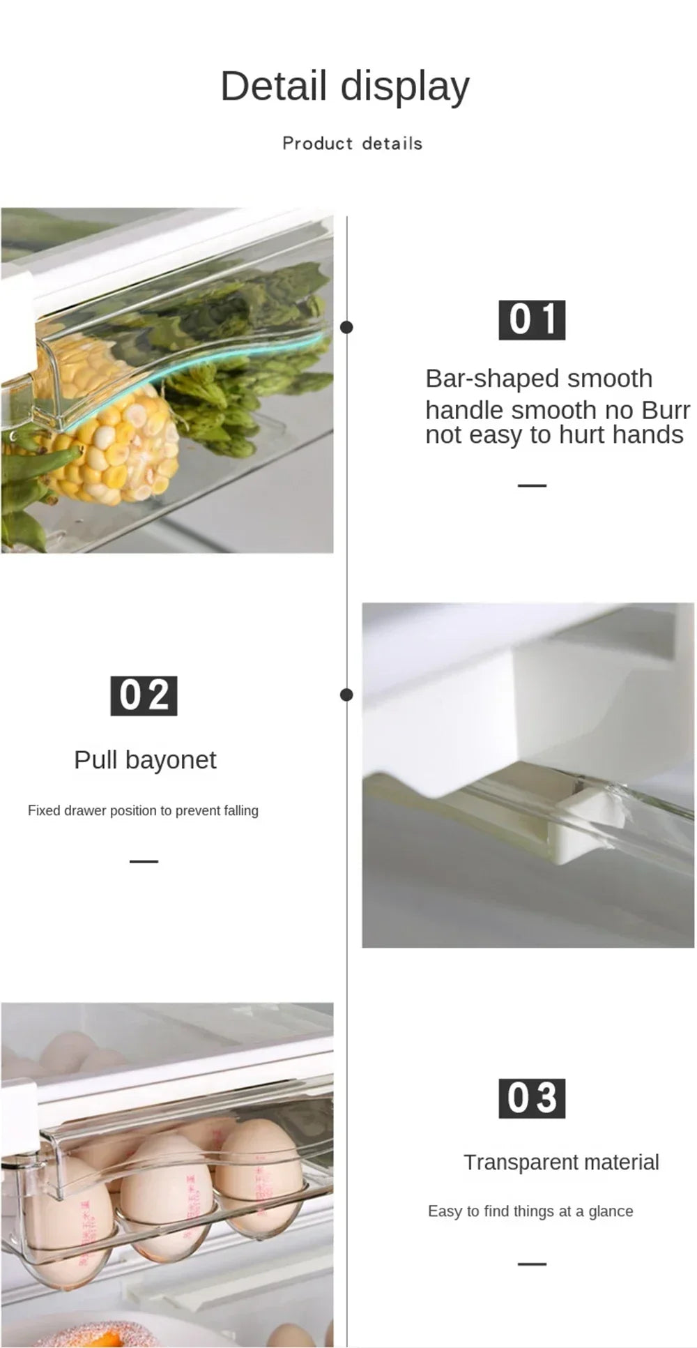 Fridge Egg Drawers Refrigerator Egg Storage Container