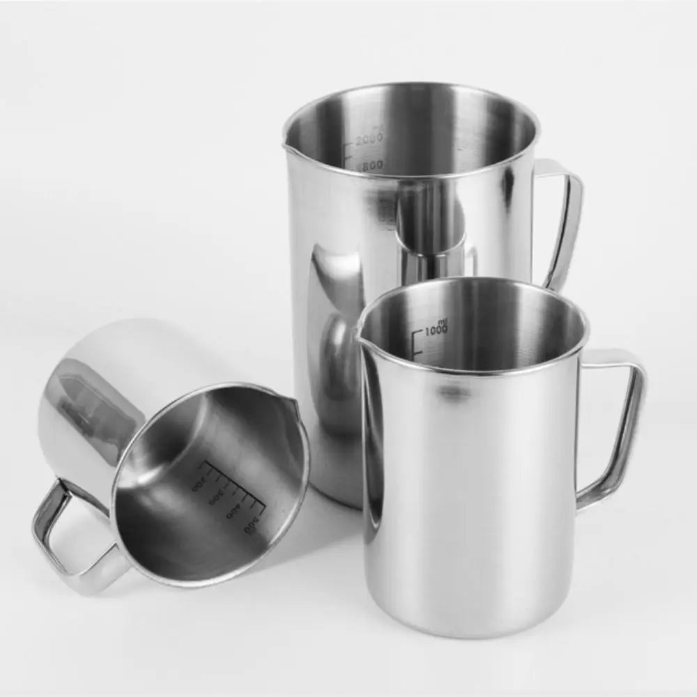 Stainless Steel Laboratory Beaker Graduated 500ml Measuring Cups