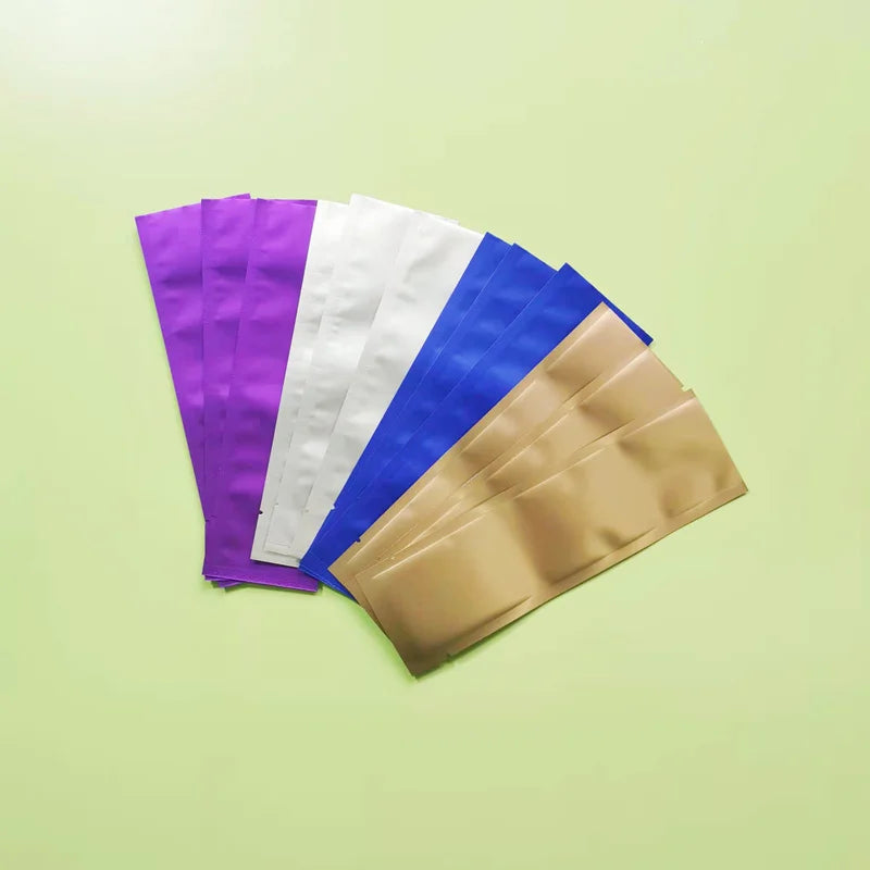 100pc Small Heat Sealable Foil Bags Colors Mylar