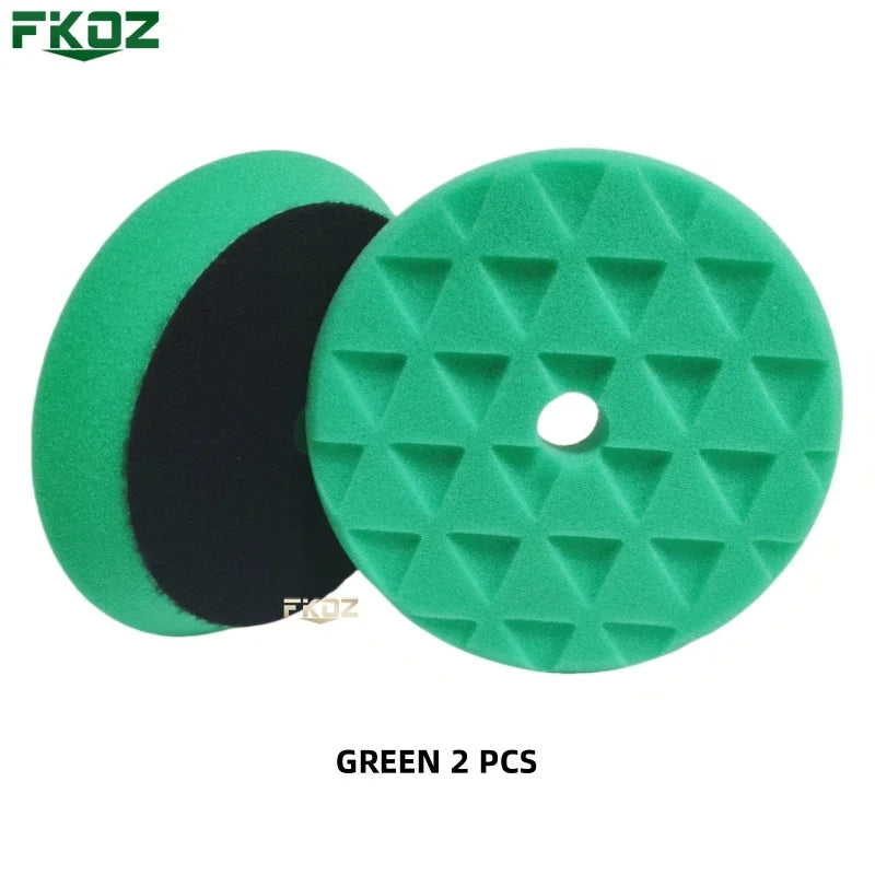 6/7 Inch Concave Triangle Car Polishing Sponge Pad