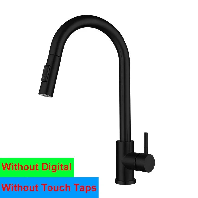 Digital Touch On Faucet 304 Stainless Steel Cold