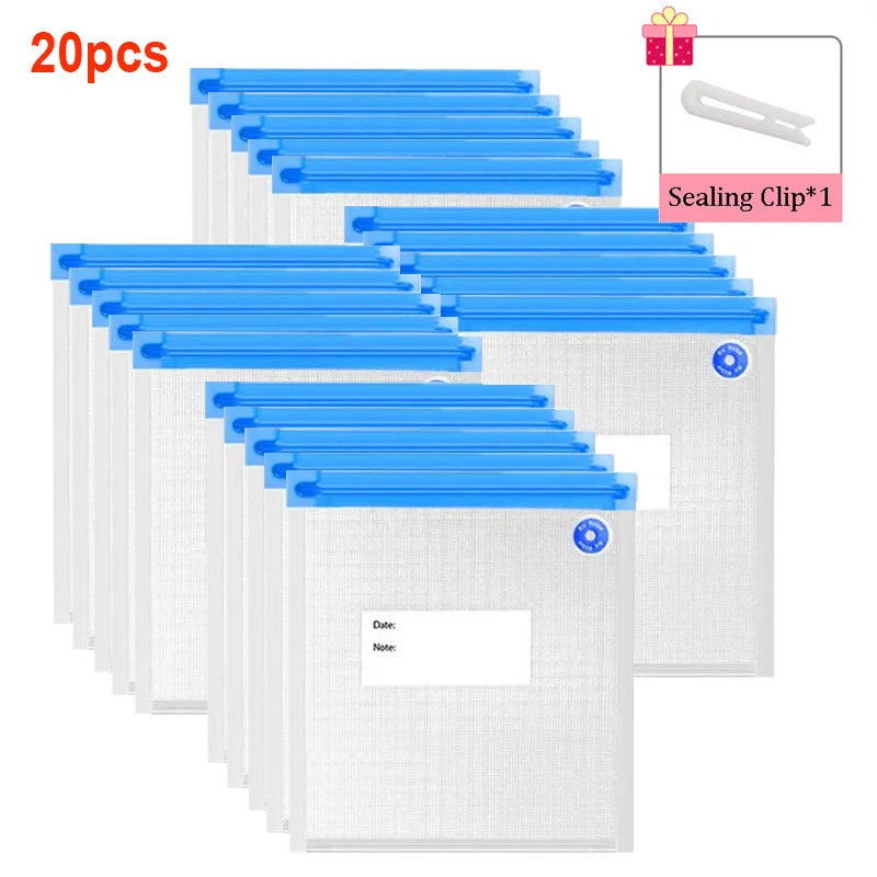 20/10pcs Reusable Vacuum Sealer Bag Air Valve Pump