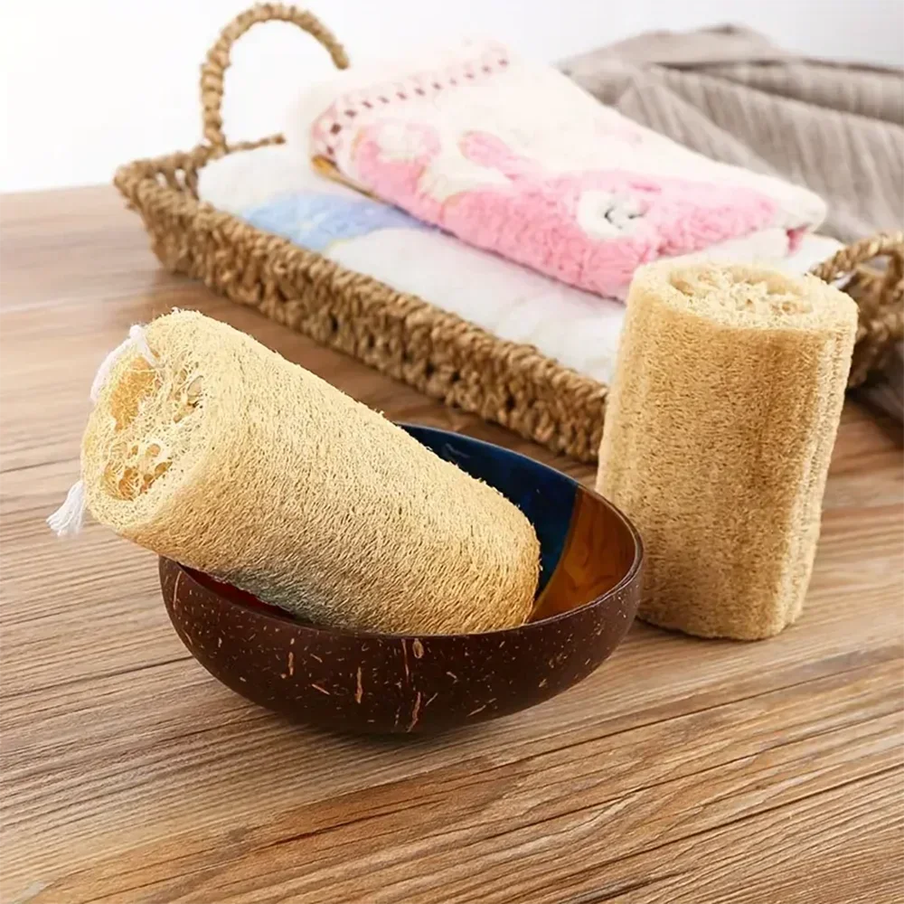 1/3/5pcs Natural Loofah Dish Brush Pot Brush Cleaning