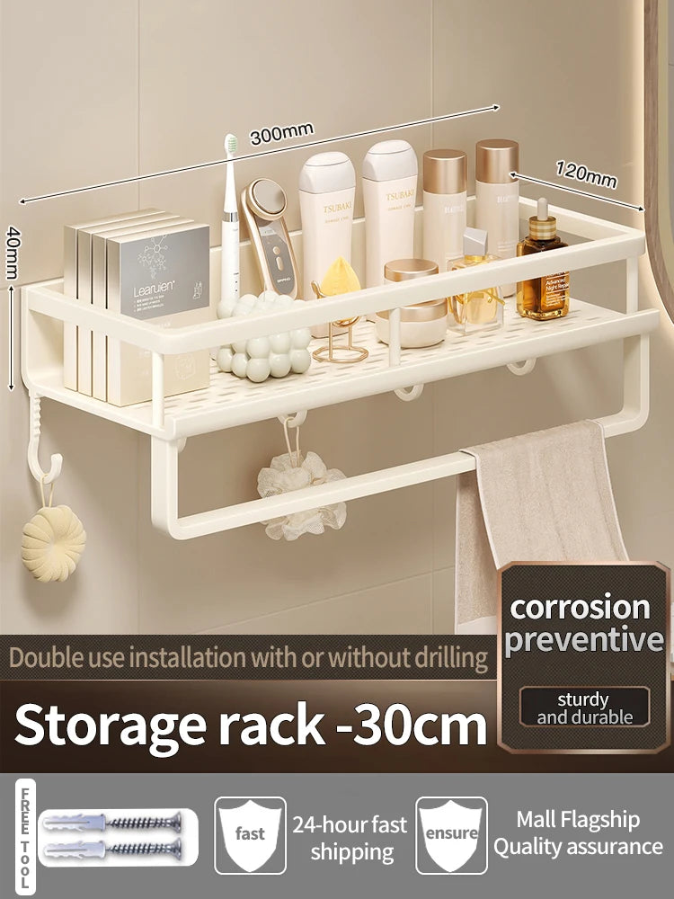 Yellow White Corner Shelf Bathroom Rack Shelf Organiser