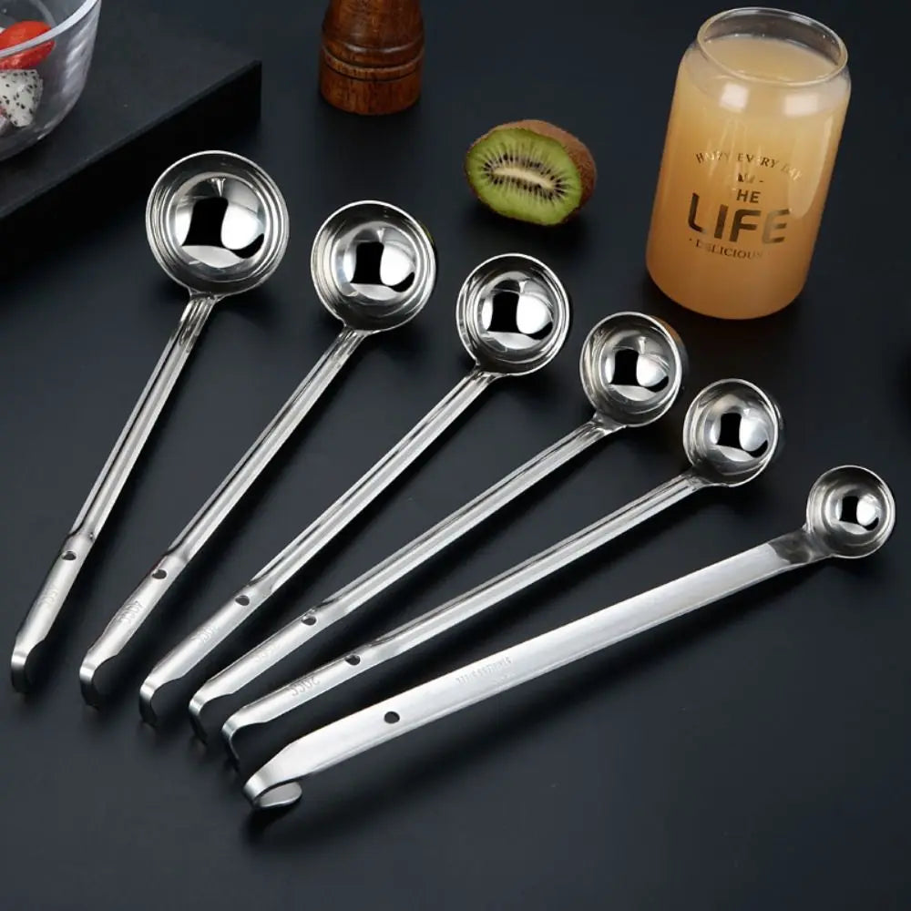 Cooking Utensils Stainless Steel Ramen Spoon Multi-Size Round