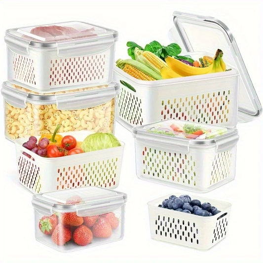 4/6pcs/Set Leak-Proof Food Storage Containers-Airtight Stackable