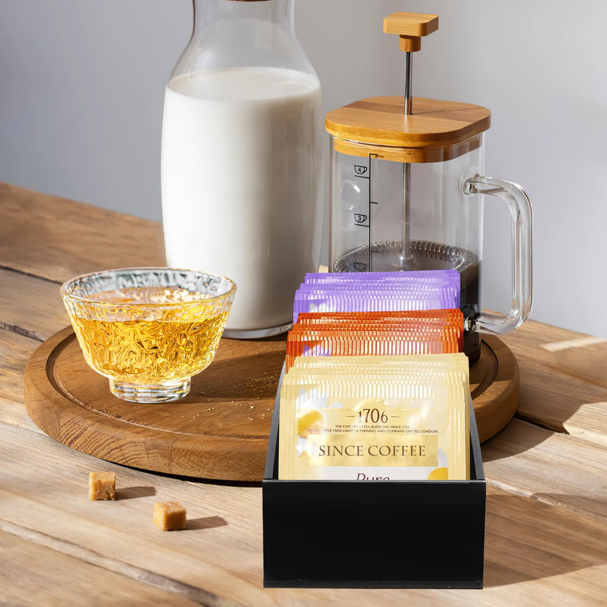 Acrylic Tea Bag Storage Box Desktop Sugar Bag