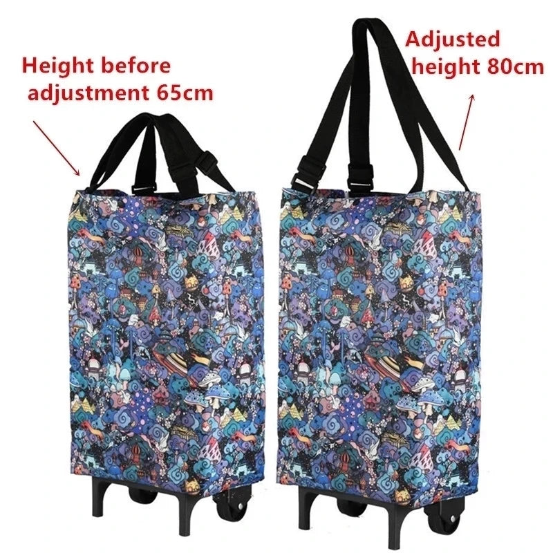 Folding Storage Bag High Capacity Shopping Food Organizer