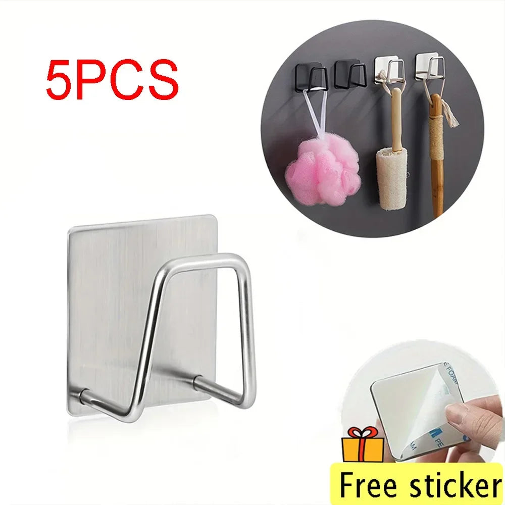 Sponge Holder Sink Stainless Steel Sink Shelf Adhesive