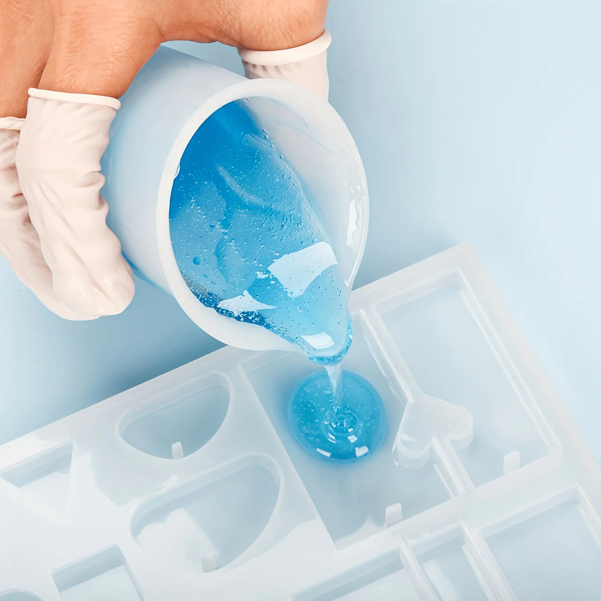 38pcs/Set Silicone Measuring Cup Resin Silicone Mold Non-Stick