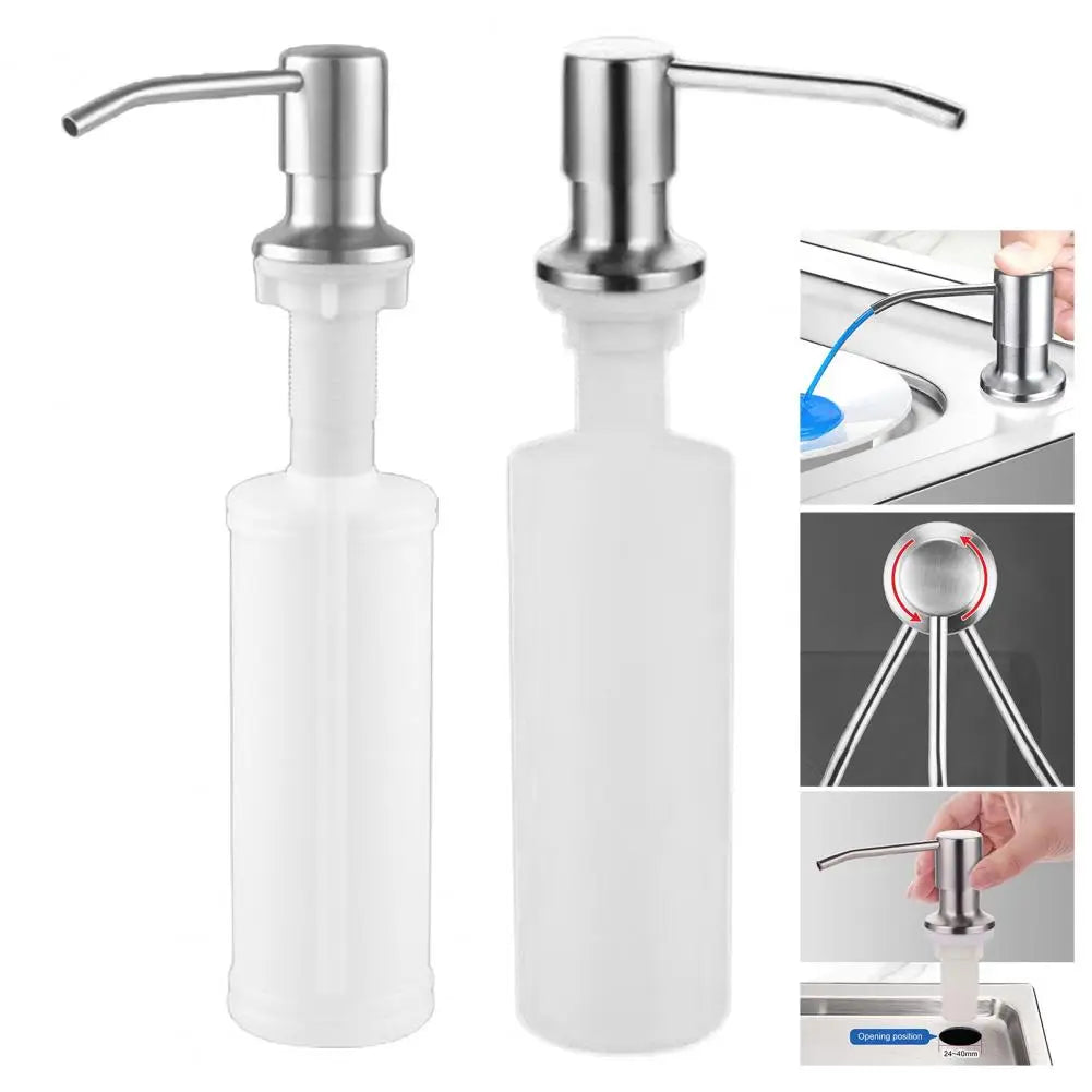 350/500ml Stainless Steel Soap Dispenser Versatile Anti-Rust