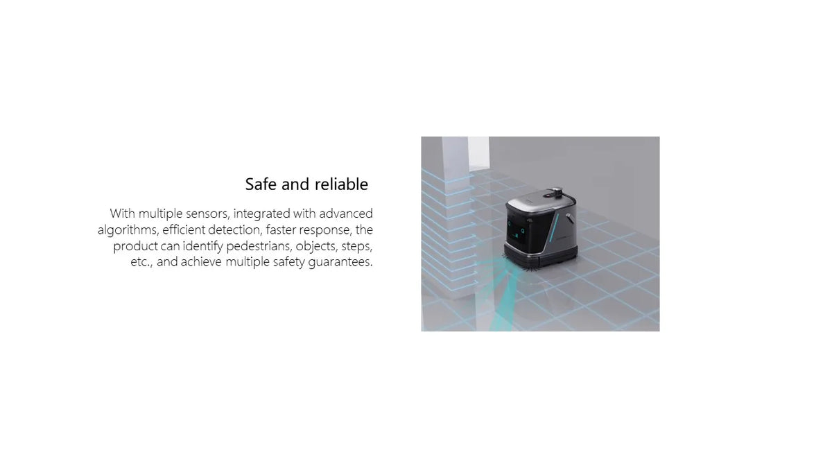 Ounitech Q3-G Commercial Floor Cleaning Robot 3-In-1 Sweep
