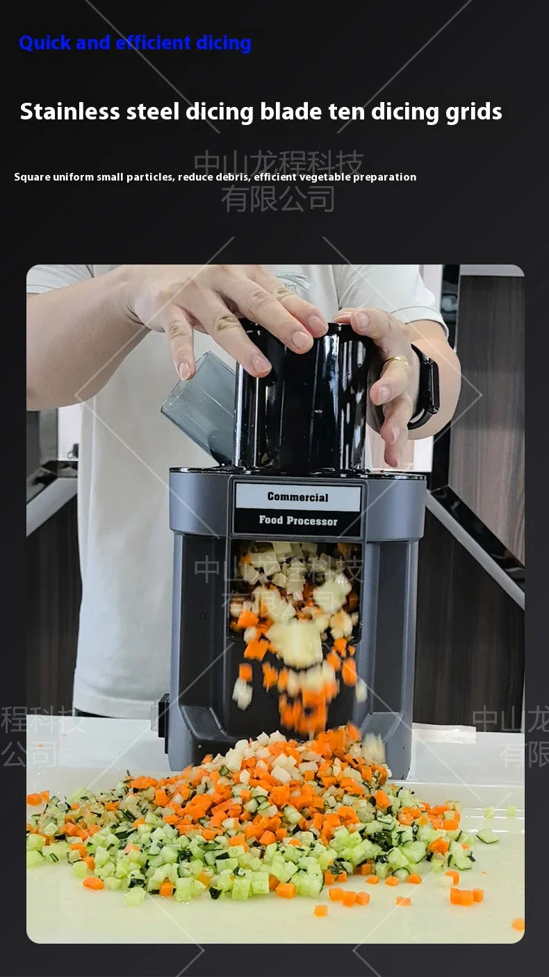 220v Vegetable Chopper Electric Cutting Machine Carrot Potato