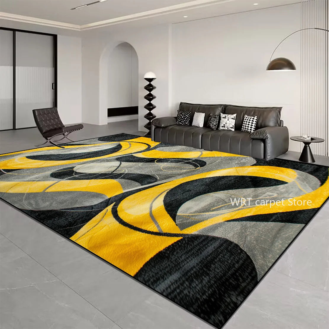 Nordic Light Luxury Stripes Carpet Living Room Decor
