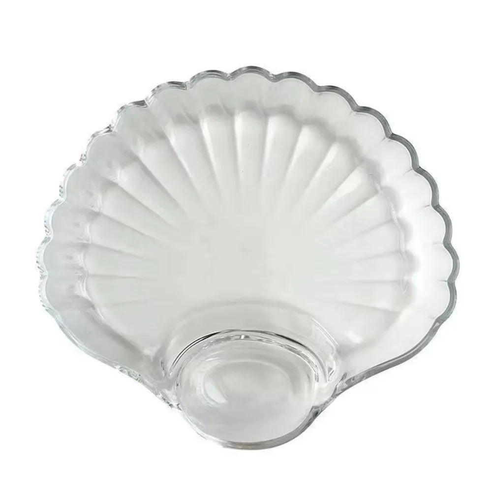 Transparent Shell Dish Vinegar Discs Creative Dumpling Plate