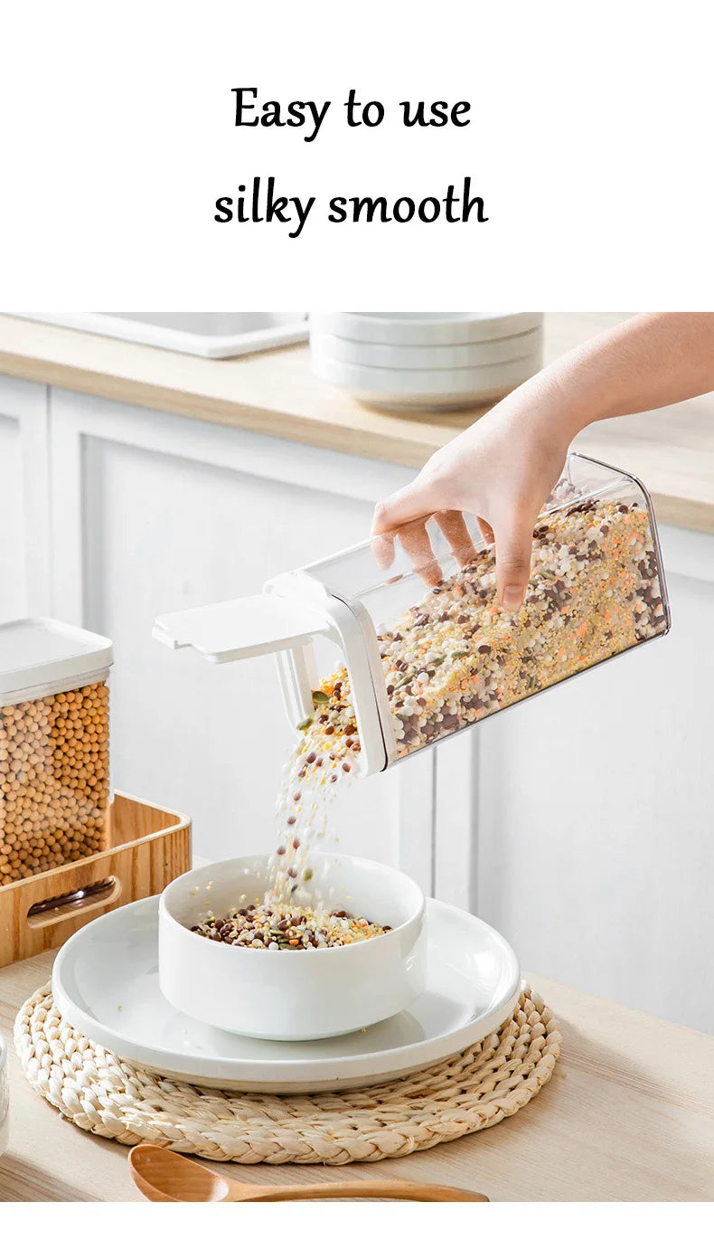 Opening Lid Sealed Jar Transparent Body Food Grade