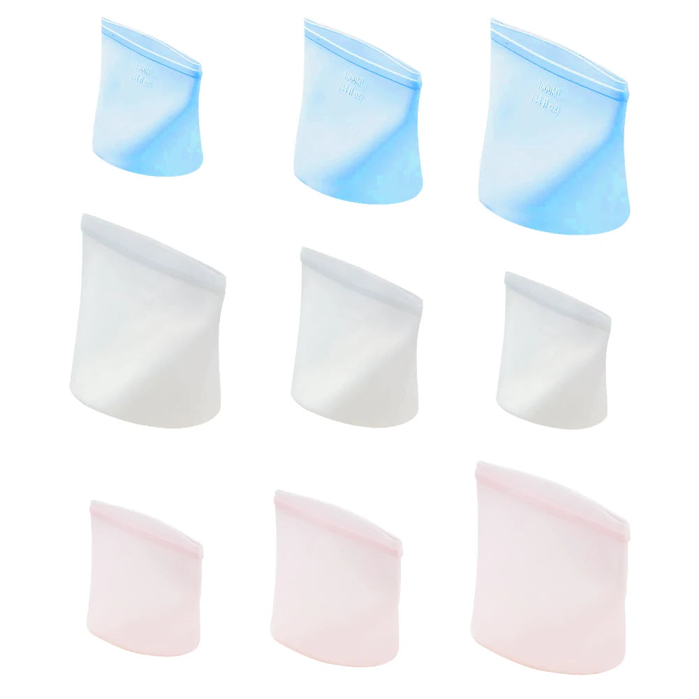 Silicone Food Storage Bags Leakproof Containers Reusable
