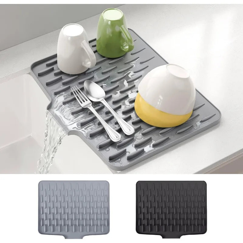 Silicone Sink Drain Mat Drying Mat Non-Slip Tableware