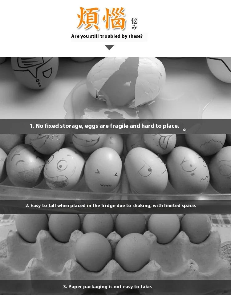 1pcs Simple Egg Box 30-Grid Refrigerator Storage Box
