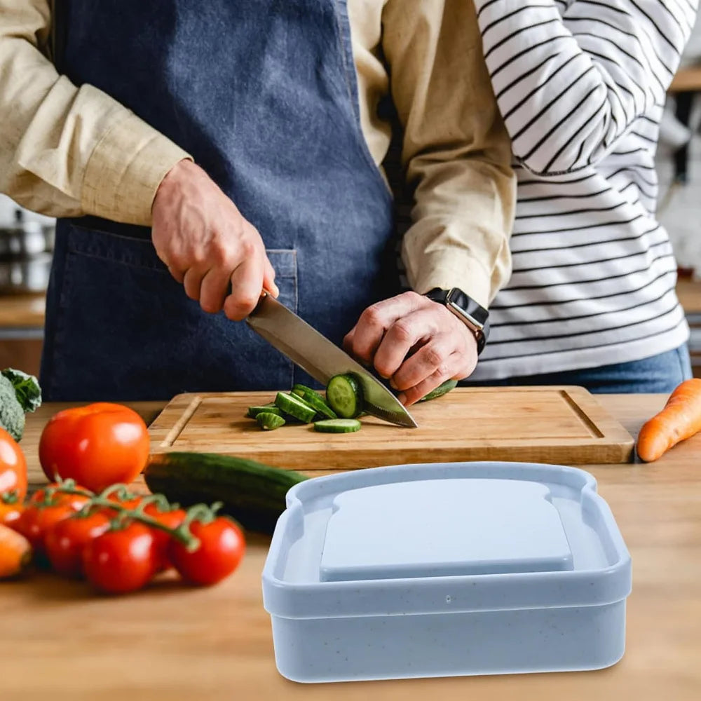 Toast Storage Box Lid Bread Sandwich Container Lunch