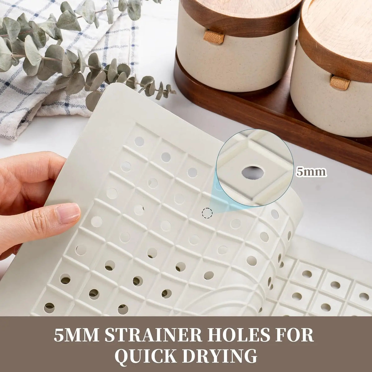Sink Mat 12 10 Pack Cream White Non-Slip
