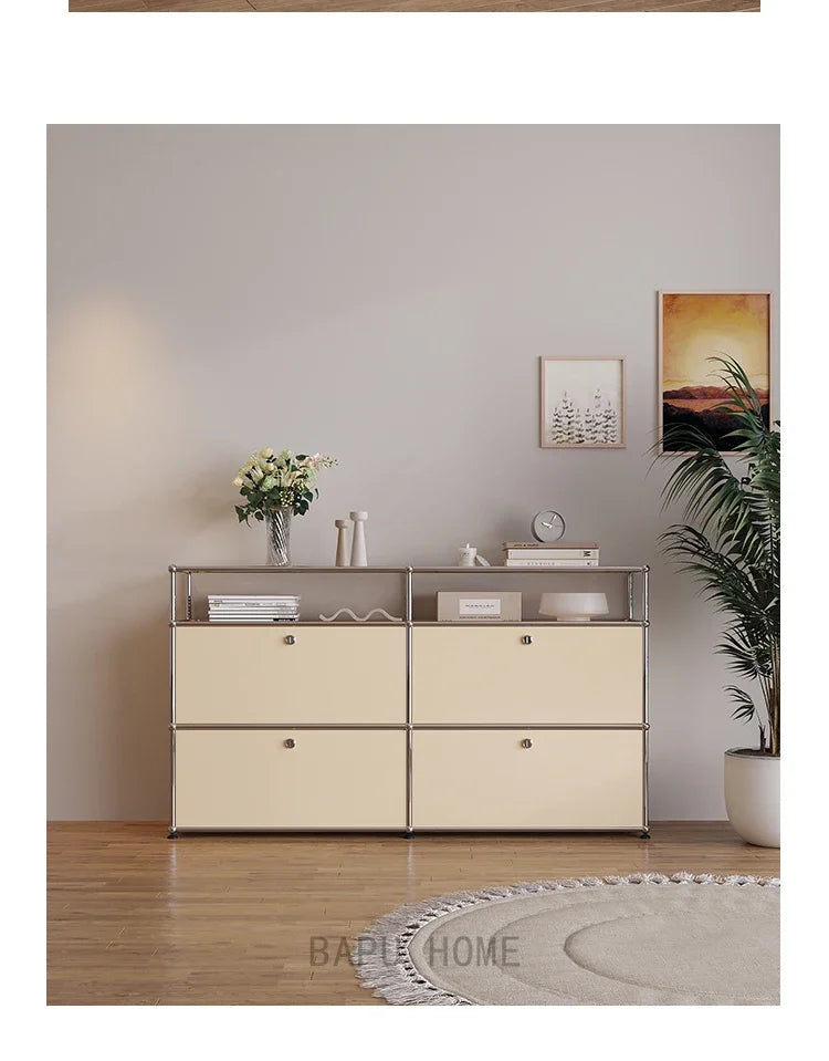 Modern Module Living Room Cabinet Stainless Steel Tv