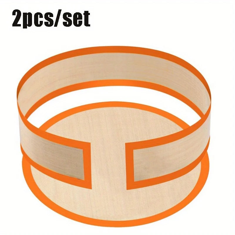 2pcs Reusable Silicone Baking Mats Anti-Adhesive Silicone