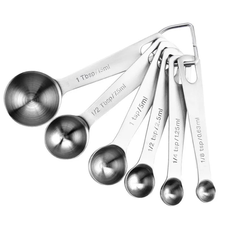 7-Piece Measuring Spoon Food Grade 304 Stainless Steel