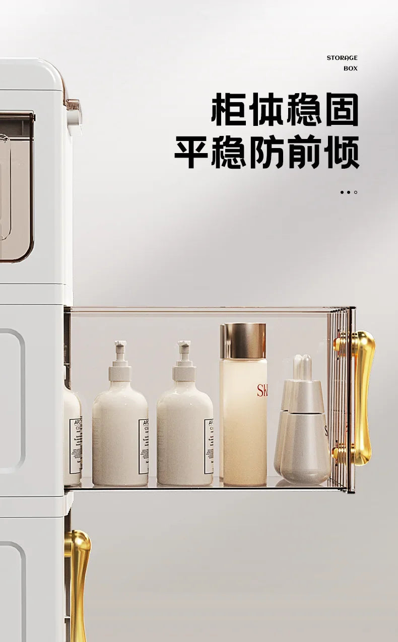 Bathroom Gap Cabinet Shelf Storage Acrylic Toilet Locker