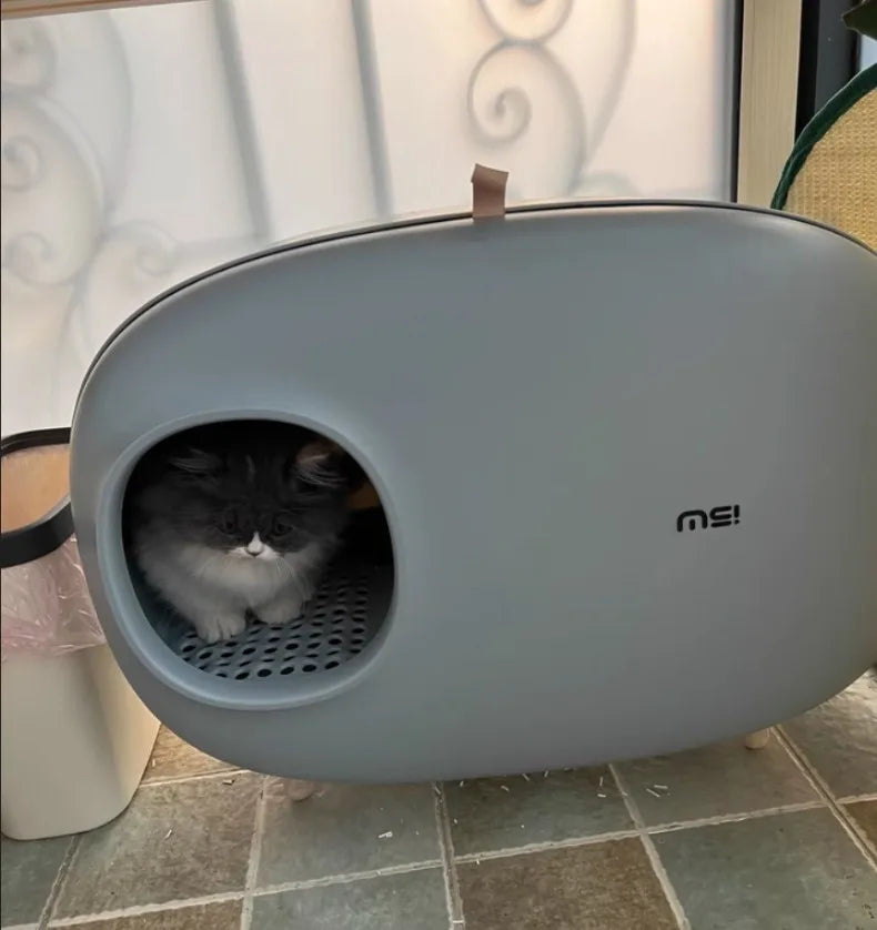 Makesure Cat Litter Box Fully Enclosed Cat Toilet