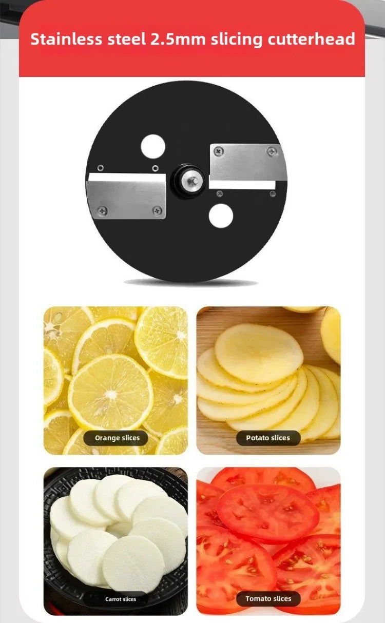 110v 220v In Commercial Food Processor Vegetable Slicer
