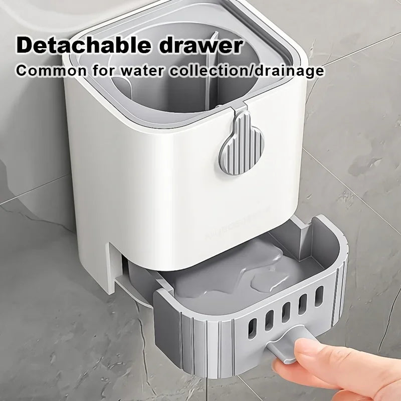 Toilet Brush Holder Wall Mounted Long Handle Toilet