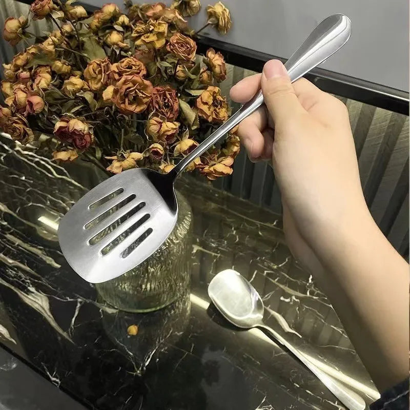 Food Grade Stainless Steel Wok Spatula Metal Utensils