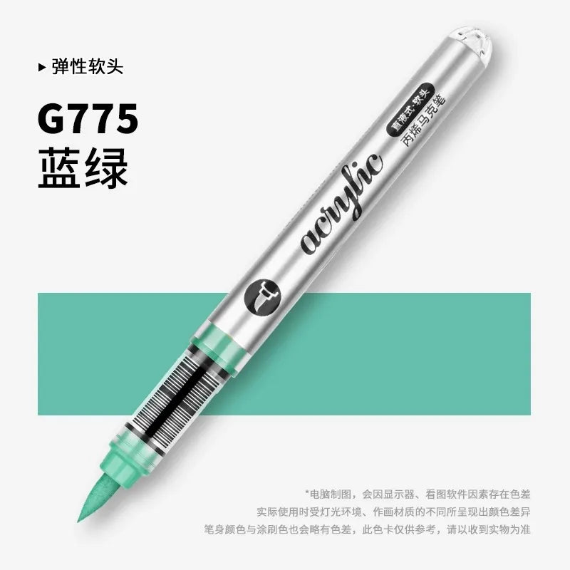 Grasp 120/1 Colors Acrylic Markers Brush Tip Paint