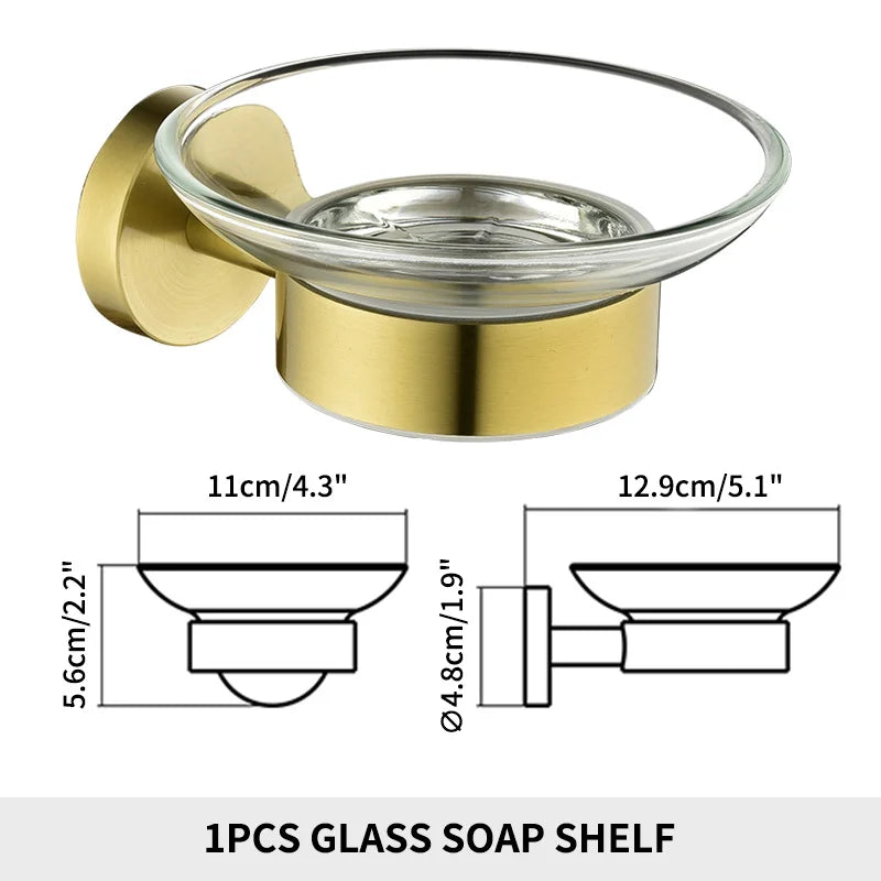 Bathroom Towel Rack Shelf Paper Holder Stainless Steel
