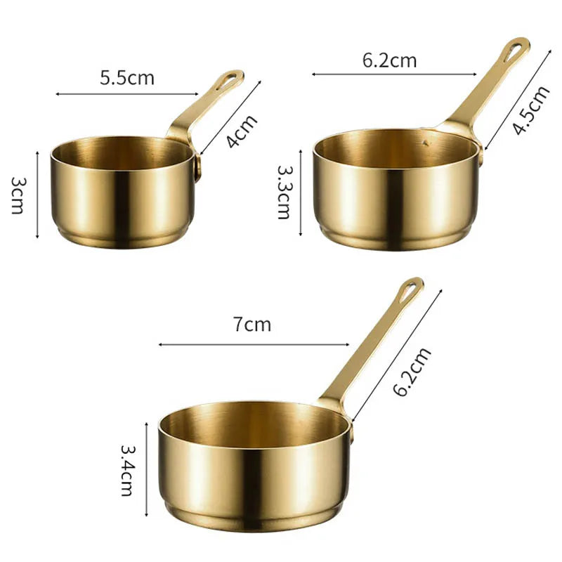 60/80/100ml Sauce Pan Pot Stainless Steel Nonstick Milk