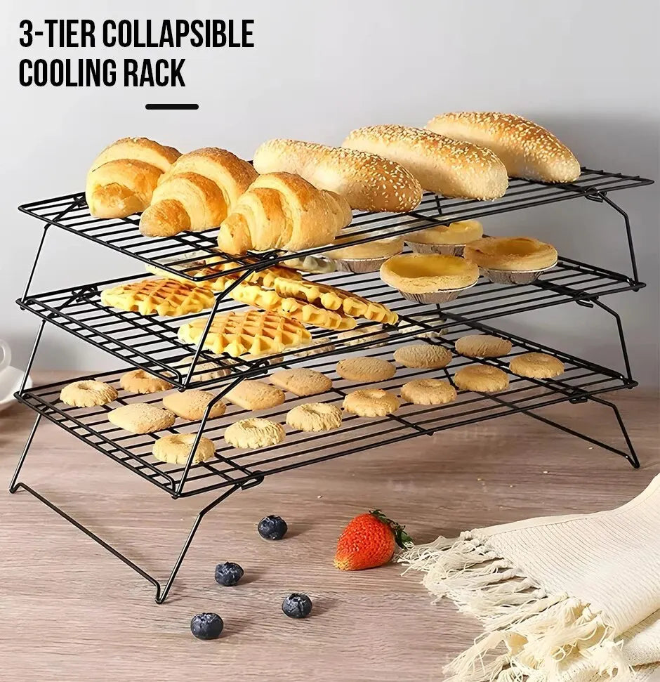 Non Stick Wire Grid Baking Tray Cake Cooling