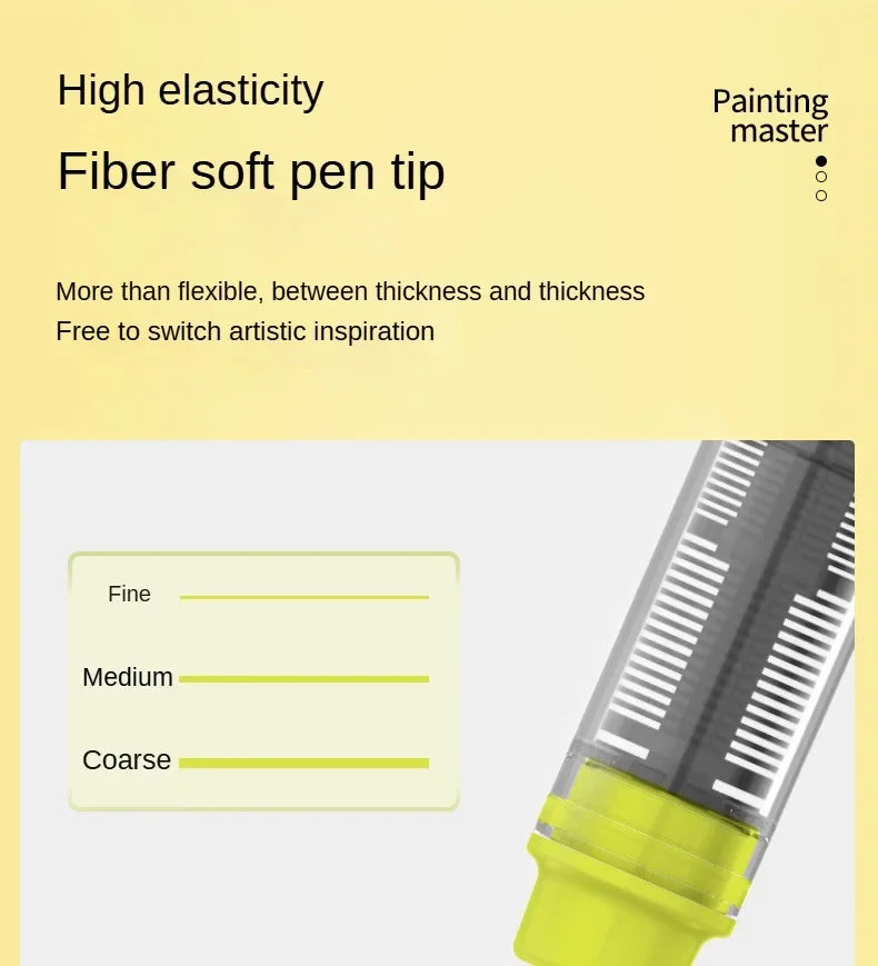 120/1 Colors Direct-Liquid Acrylic Brush Markers Pen Waterproof