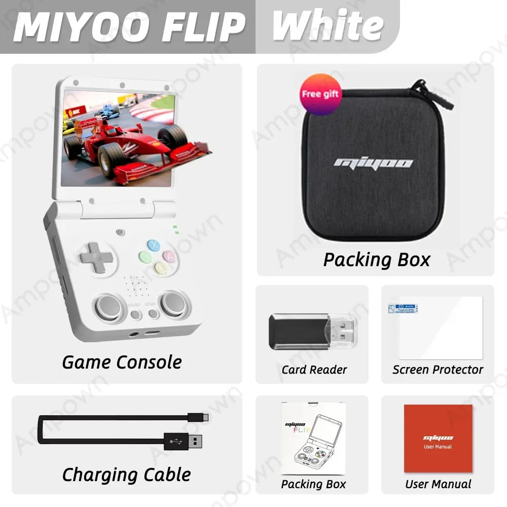 Brand Miyoo Flip V2 Handheld Game Players Ips