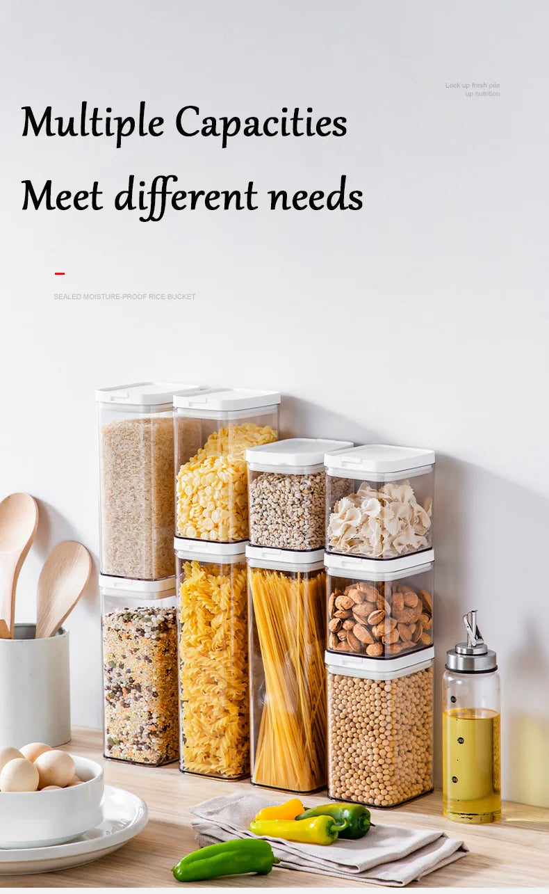Opening Lid Sealed Jar Transparent Body Food Grade