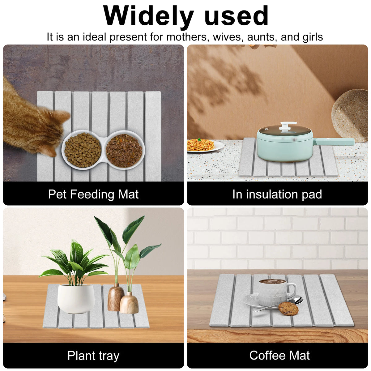 Drying Mat Foldable Stone Dish Absorbent Drying Mat